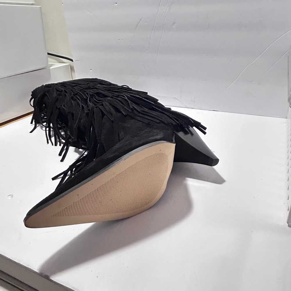 Michael Kors Jayla Fringed Suede Tall Boot - Picture 7 of 9